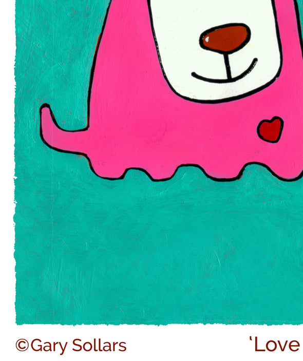 'LOVE AT FIRST SNIFF'      Signed LITHO PRINT  24" x 24.5" ( 60 x 62cm )