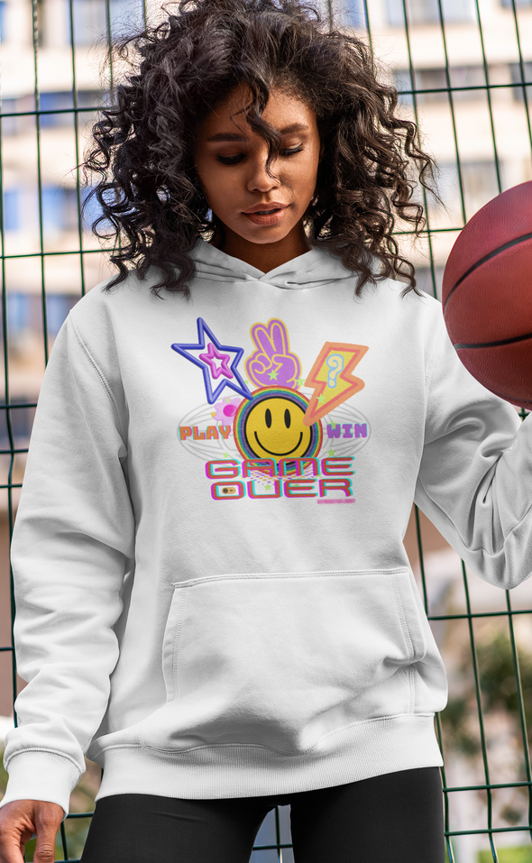 PLAY WIN GAME OVER Unisex Hoodie .T Shirt Overwear.