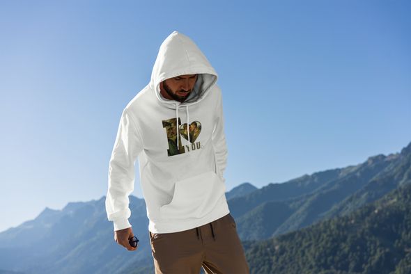 I LOVE YOU Unisex Cosy Hoodie