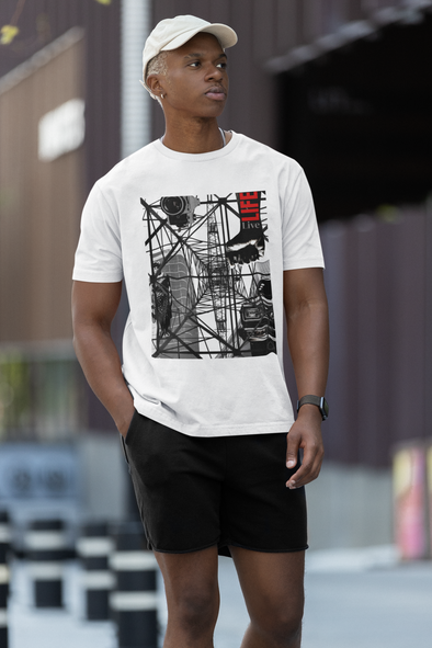 LIVE LIFE  Double Image Unisex Organic Cotton T Shirt
