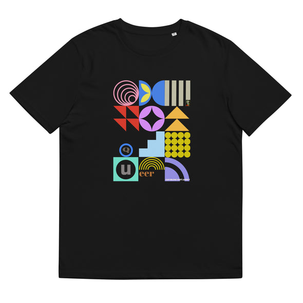 Queer Text Unisex Organic Cotton T Shirt