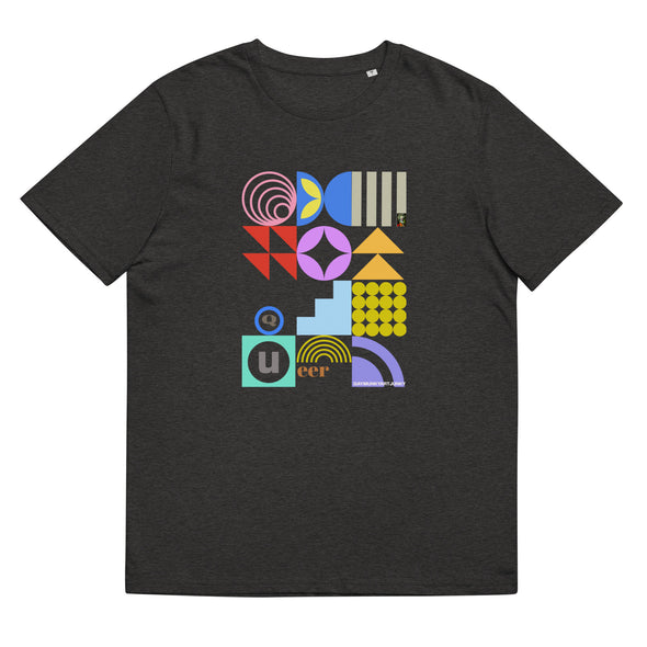 Queer Text Unisex Organic Cotton T Shirt