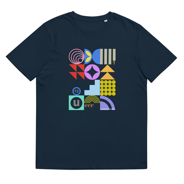 Queer Text Unisex Organic Cotton T Shirt