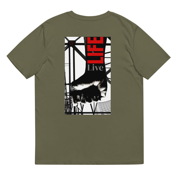 LIVE LIFE  Double Image Unisex Organic Cotton T Shirt