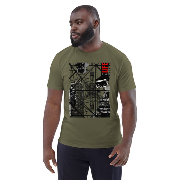 LIVE LIFE  Double Image Unisex Organic Cotton T Shirt