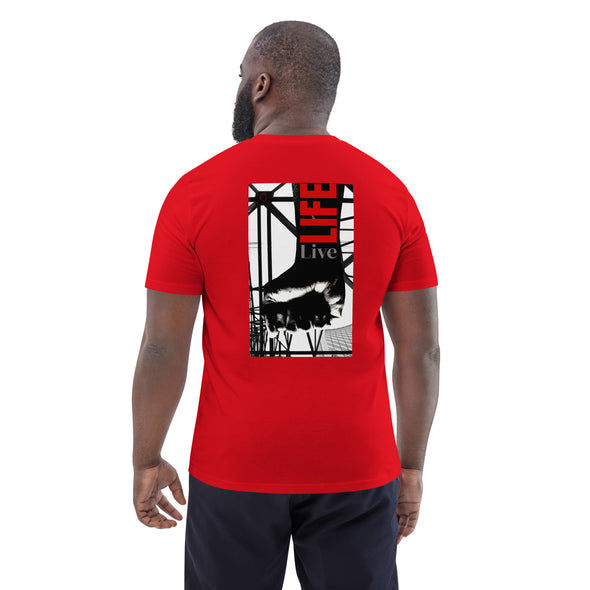 LIVE LIFE  Double Image Unisex Organic Cotton T Shirt