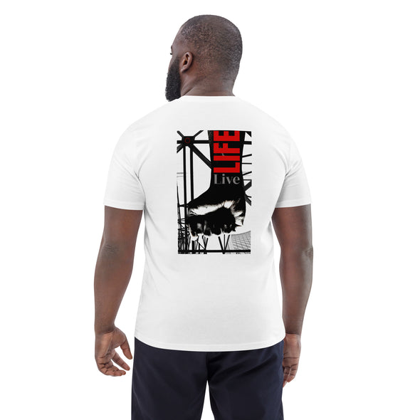 LIVE LIFE  Double Image Unisex Organic Cotton T Shirt