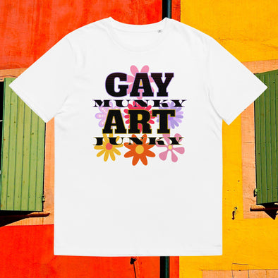 GAY munky ART junky . Unisex Organic Cotton T Shirt.