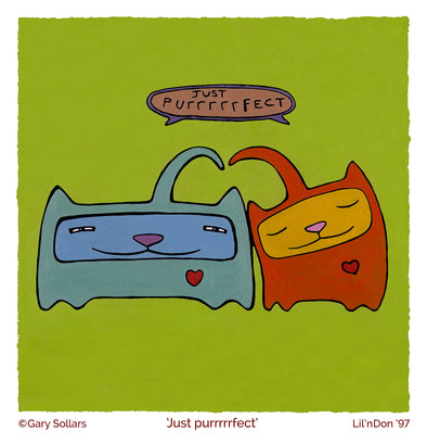 Just Purrrrrfect.      Giclée Print        Lil 'n Don's  PAINTINGS Prints