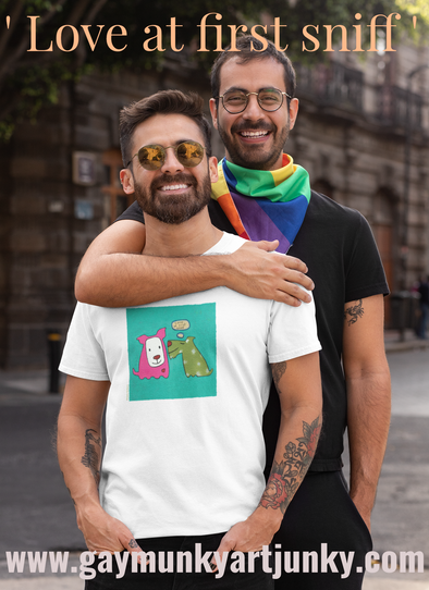 Unisex Organic Cotton T Shirt   LOVE AT FIRST SNIFF