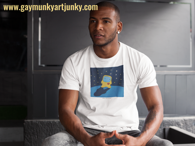 Unisex Organic Cotton T Shirt.  I MISS YOUR SMILE.