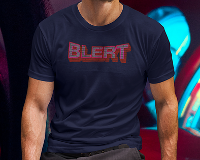 Blert design T Shirt, Blert is a liverpool cheeky insult for someone who's done something daft. organic cotton.