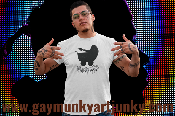 Unisex Organic Cotton T Shirt.    VIGILANTE