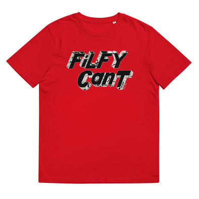 Unisex Organic Cotton  T Shirt  FILFY CANT black body print