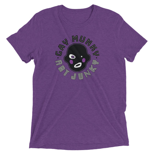 T Shirt   TRI BLEND   GAY MUNKY   black Logo