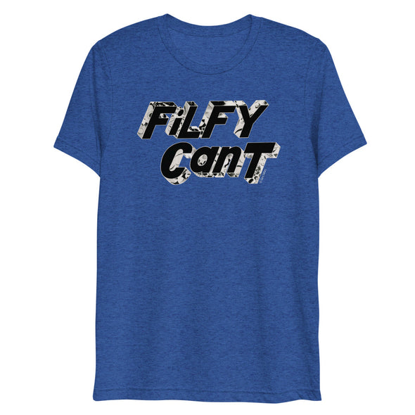 T Shirt  TRI BLEND    FILFY CANT  black body print