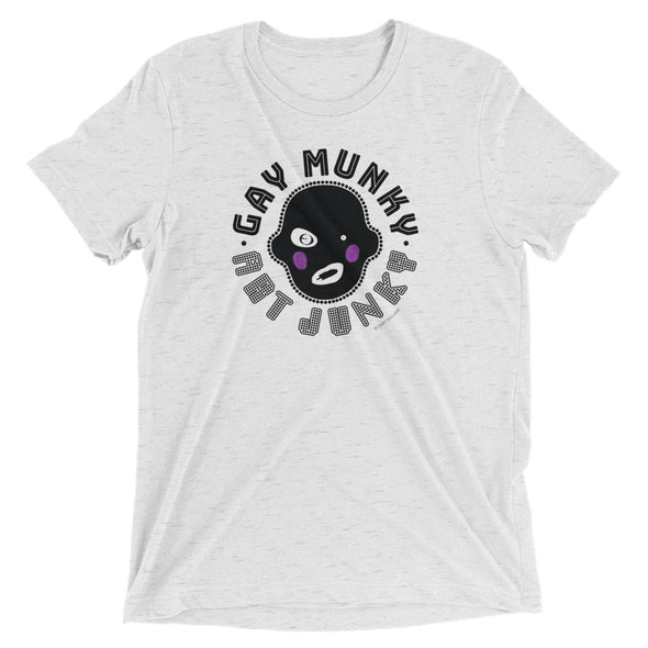 T Shirt   TRI BLEND   GAY MUNKY   black Logo