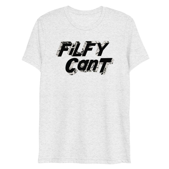 T Shirt  TRI BLEND    FILFY CANT  black body print
